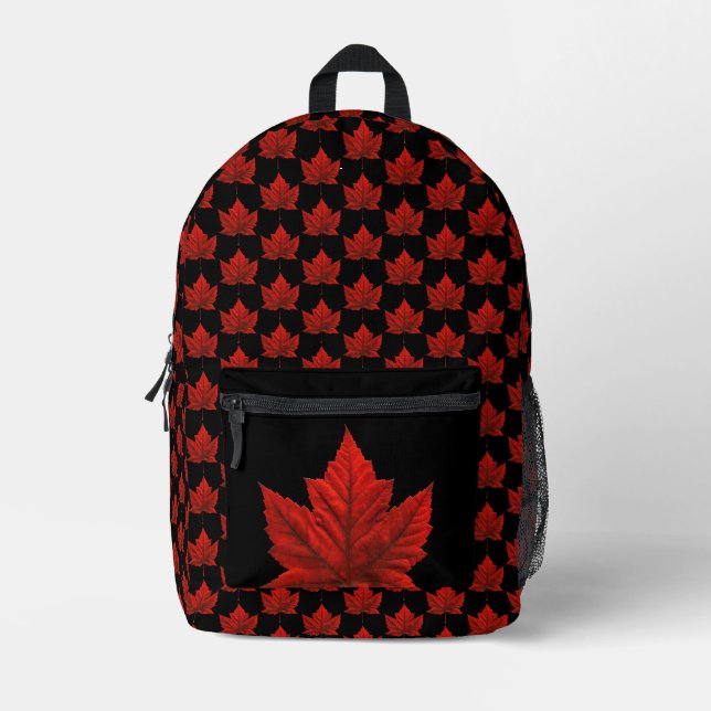 Mochila Impresa Canada Backpack Canada Maple Leaf Bag Personalized (Anverso)