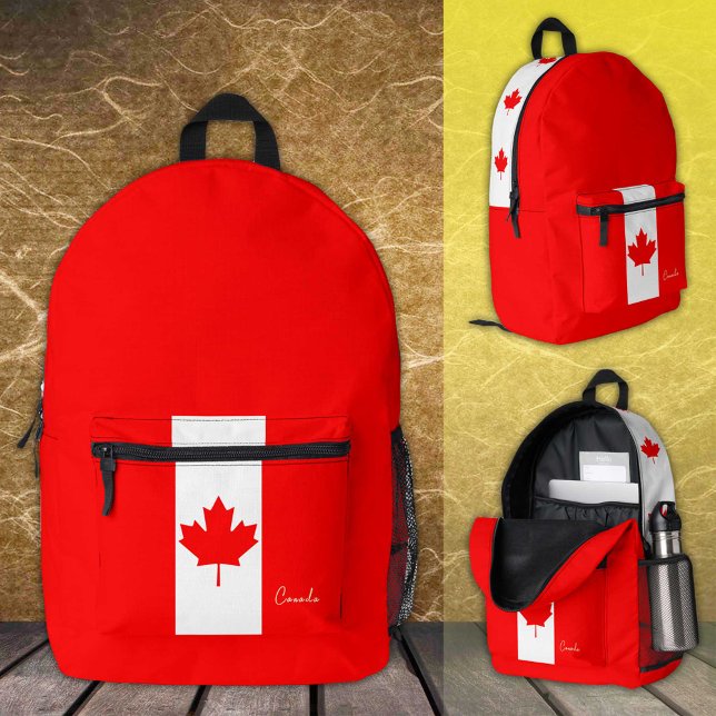 Mochila Impresa Canadá, mochila, Bandera Canadiense / patriótico (Subido por el creador)