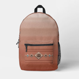 Mochila Impresa Cañón de Sandstone del Suroeste con Coppery Concho