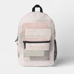 Mochila Impresa Capas suaves de pastel arte de IA
