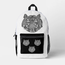 Mochila Impresa Cara de Tigre