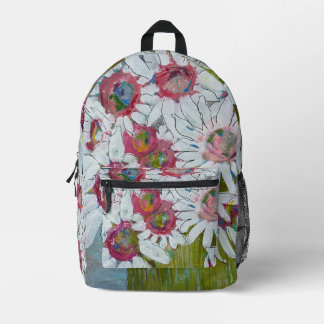 Mochila Impresa Caras Rosadas por Sangría de Arte de Lydia