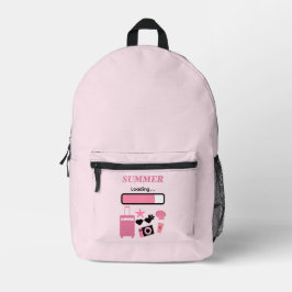Mochila Impresa Carga de verano rosa