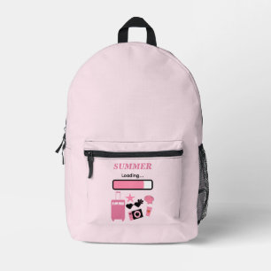 Mochila Impresa Carga de verano rosa