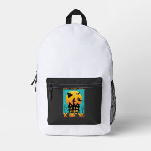 Mochila Impresa Casa Embrujada de Halloween con mis Brujas