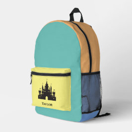 Mochila Impresa Castillo Mágico Monogramado personalizado