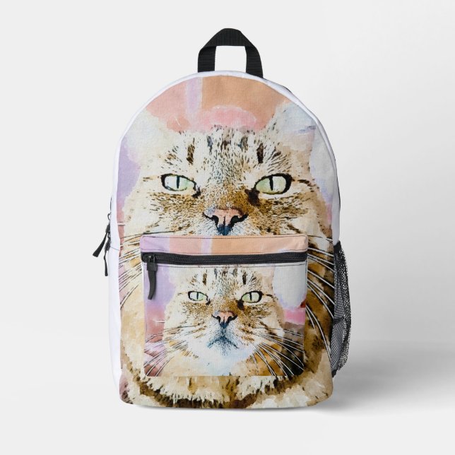 Mochila Impresa Cat Lover (Anverso)