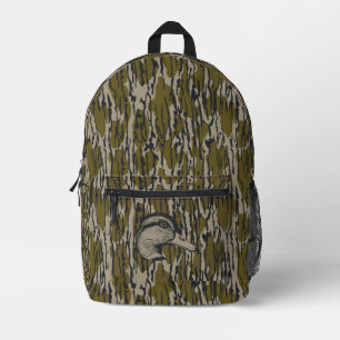 Mochila Impresa Caza de patos con camuflaje de tierras bajas