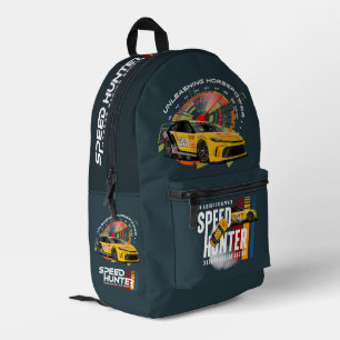Mochila Impresa Cazador de velocidad (modo oscuro)