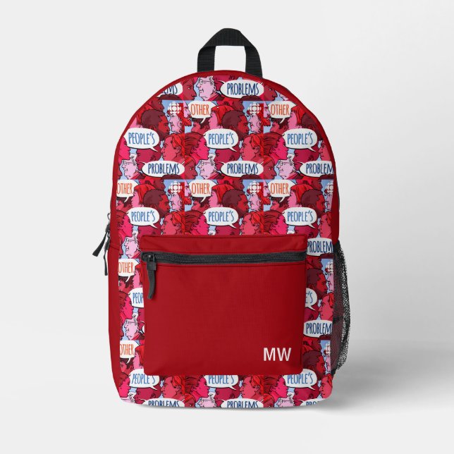 Mochila Impresa CBC Problemas de otras personas (Anverso)