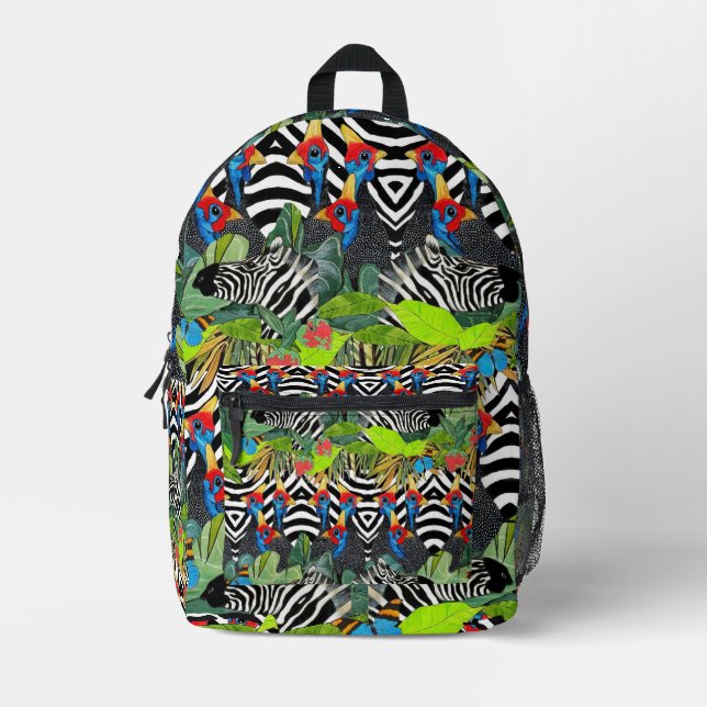 Mochila Impresa Cebra Kanga (Anverso)