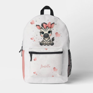 Mochila Impresa Cebra pequeña adorable