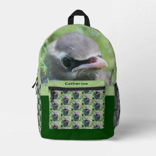 Mochila Impresa Cedar Waxwing Fledglglgling Bird Personalizada