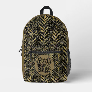 Mochila Impresa Celebración de Año Nuevo, Fiesta con Estilo, Arte