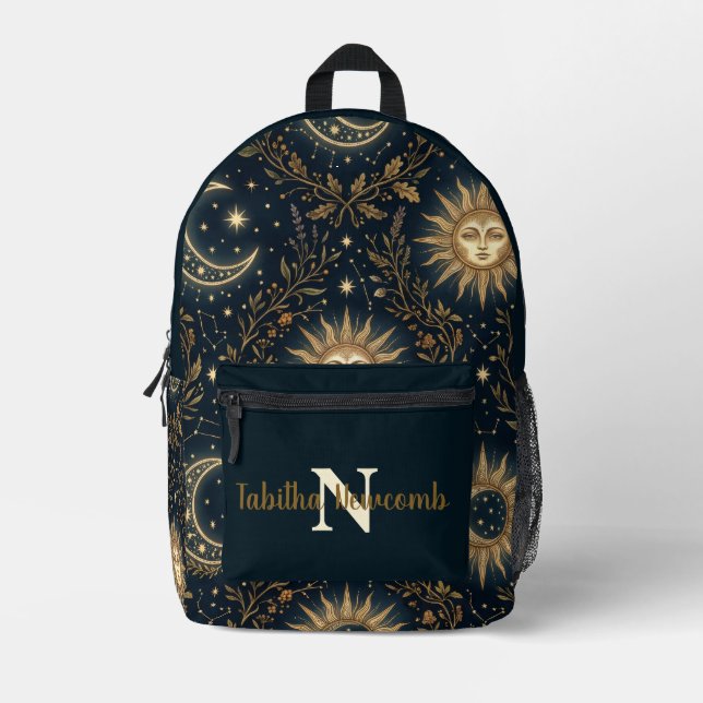 Mochila Impresa Celeste (Anverso)