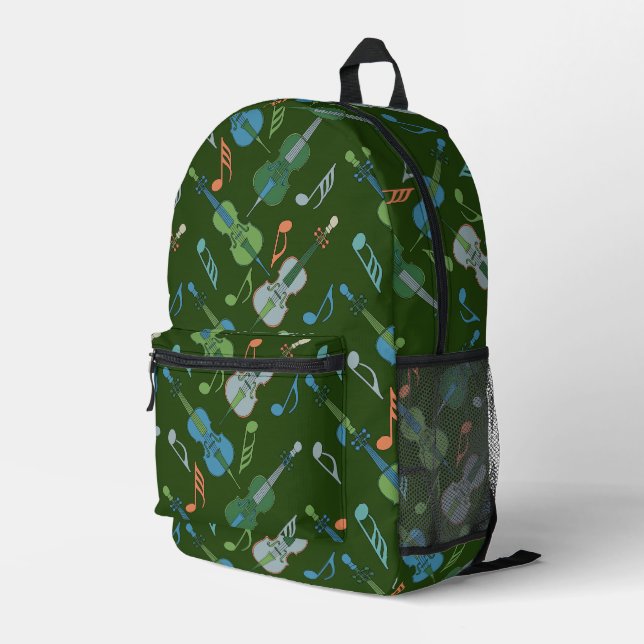 Mochila Impresa Cellos angulares grises (Esquina derecha trasera )