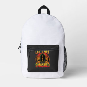Mochila Impresa Cementerio de Calabazas de Halloween Vamos a Destr