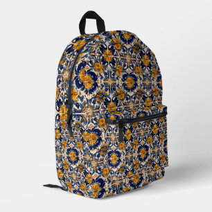 Mochila Impresa Cerámica mexicana Talavera Tile