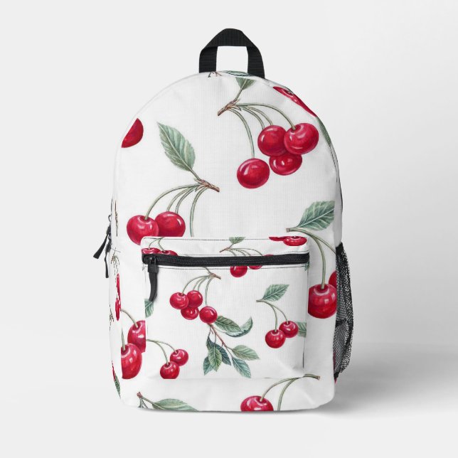Mochila Impresa Cerezas (Anverso)
