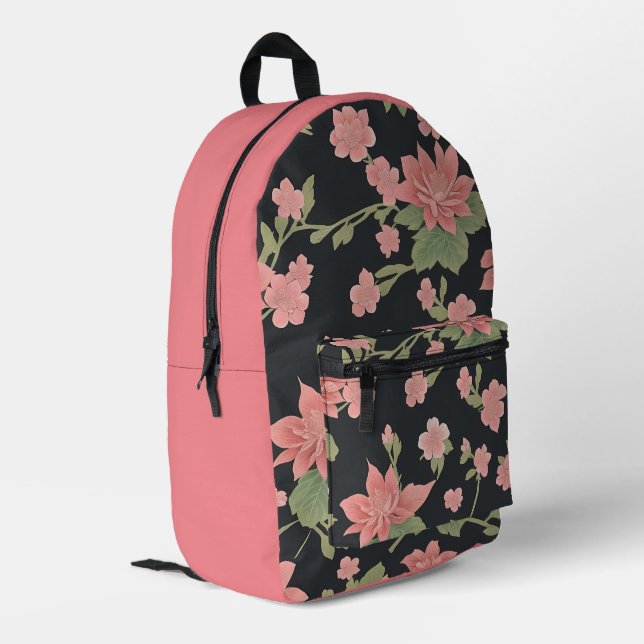 Mochila Impresa Cerezo en flor (Esquina izquierda trasera)
