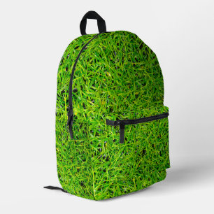 Mochila Impresa Césped vibrante esmeralda verde