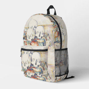 Mochila Impresa Cezanne Los tres cráneos Póster de arte vintage