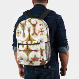 Mochila Impresa Chamomile salvaje de Ernst Haeckel, naturaleza vin