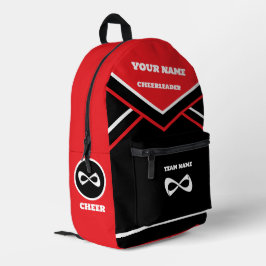 MOCHILA IMPRESA CHEERLEADER BACKPACK CHEERS COLORES ROJO