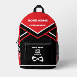 Mochila Impresa CHEERLEADER BACKPACK LIVE LOVE LOVE CHEER rojo