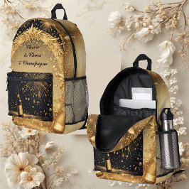 Mochila Impresa Cheers to Chaos & Champagne Midnight Gold New Year