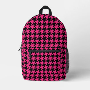 Mochila Impresa Cheque de Houndstap negro rosa
