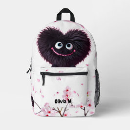 Mochila Impresa “Cherry Blossom Fuzzy Love” Print Cut Sew Bag