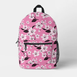 MOCHILA IMPRESA CHERRY BLOSSOM - SAKURA PATTERN IN LITE PINK