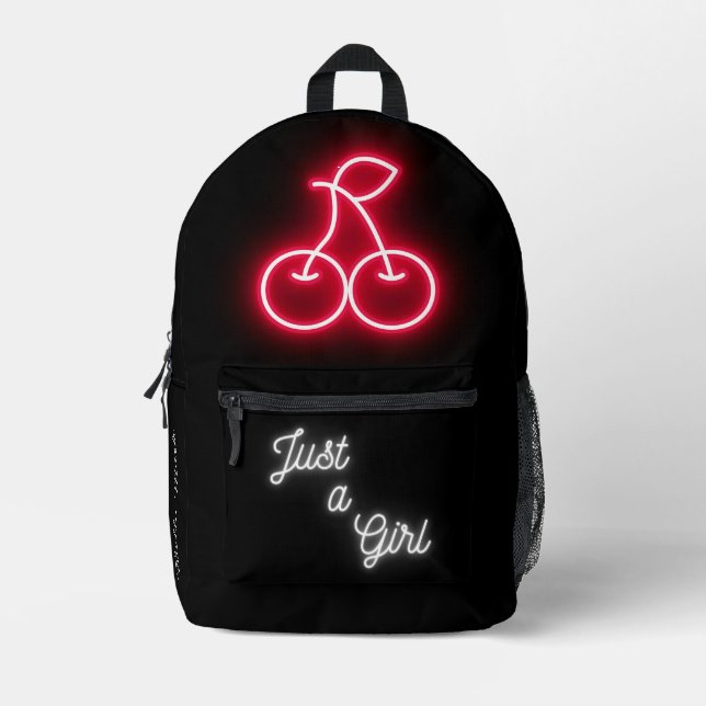 Mochila Impresa Cherry Neon (Anverso)