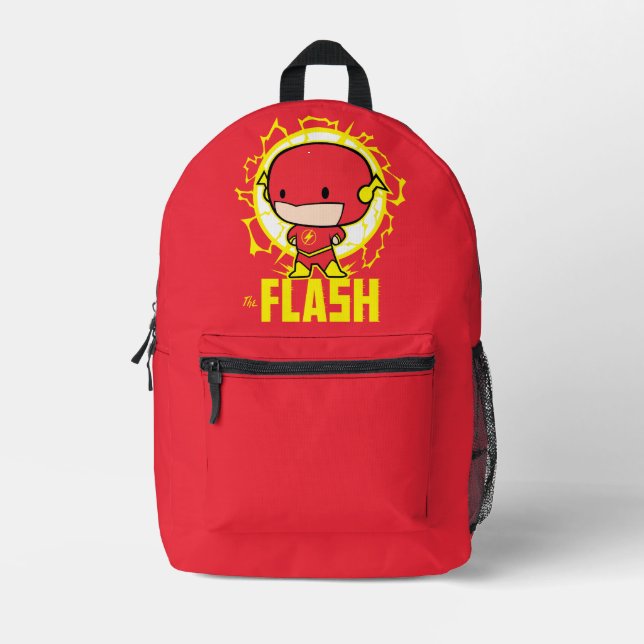 Mochila Impresa Chibi Flash Con Electricidad (Anverso)