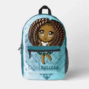 Mochila Impresa Chica afroamericano