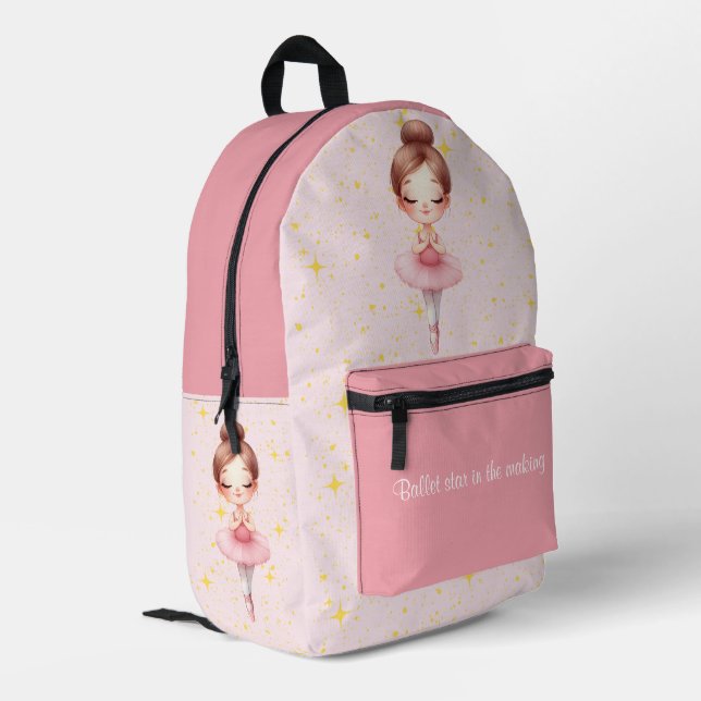 Mochila Impresa Chica Ballet Star (Esquina izquierda trasera)