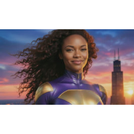 MOCHILA IMPRESA CHICAGO - SUPERHEROÍNA