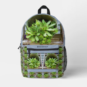 Mochila Impresa Chicas de Hens suculentas pintura de aceite person