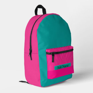 Mochila Impresa Chicas espaciosos rosa caliente y ligero Verde azu