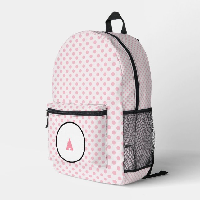 Mochila Impresa Chicas Pink Polka Dots (Esquina derecha trasera )