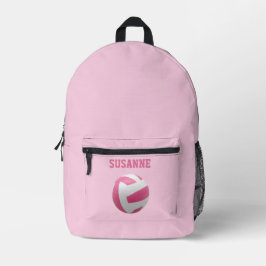 Mochila Impresa Chicas rosados de voleibol rosa Cut Sew Bag