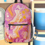 Mochila Impresa Chicas Tinta Rosa Swirls Groovy Retro<br><div class="desc">Presentamos a nuestros Chicas Mochila Impresa Rosa Tinta Swirls Groovy Retro! Esta vibrante mochila presenta un llamativo diseño estilo tinta alcohólica en rosa brillante, morado y remolinos amarillos. Con su divertido y retro diseño, esta mochila le dará un toque de color a su día. Perfecto para la escuela, los viajes...</div>