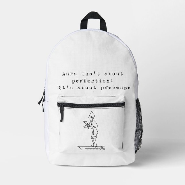 Mochila Impresa Chico de Cultivo de Aura (Anverso)