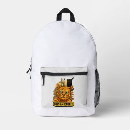 Mochila Impresa Chicos ¿Estoy Cocido? Divertido Meme de Gato Reacc
