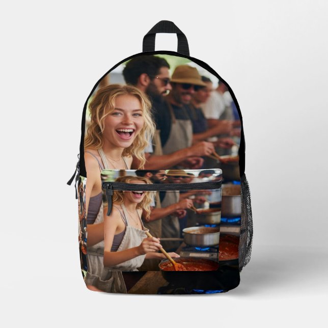 Mochila Impresa Chili Cook Off Photo Customize (Anverso)