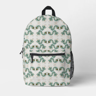 Mochila Impresa Chimera - Caballo de mar de pavo real por toda la