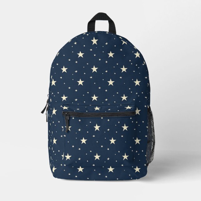 Mochila Impresa Cielo nocturno celeste (Anverso)