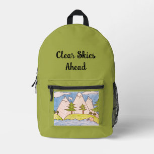 Mochila Impresa Cielos Despejados por Delante