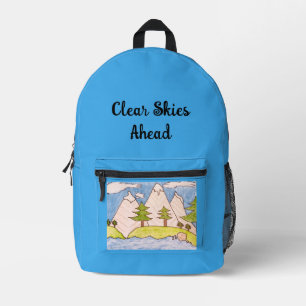 Mochila Impresa Cielos Despejados por Delante